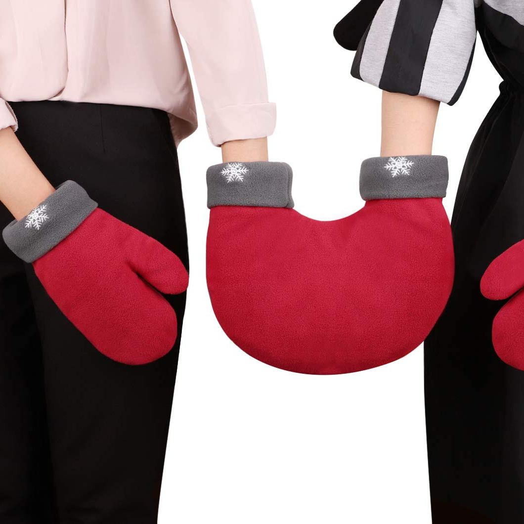 Couples Hand Holding Gloves Warm for Winter Christmas Gift