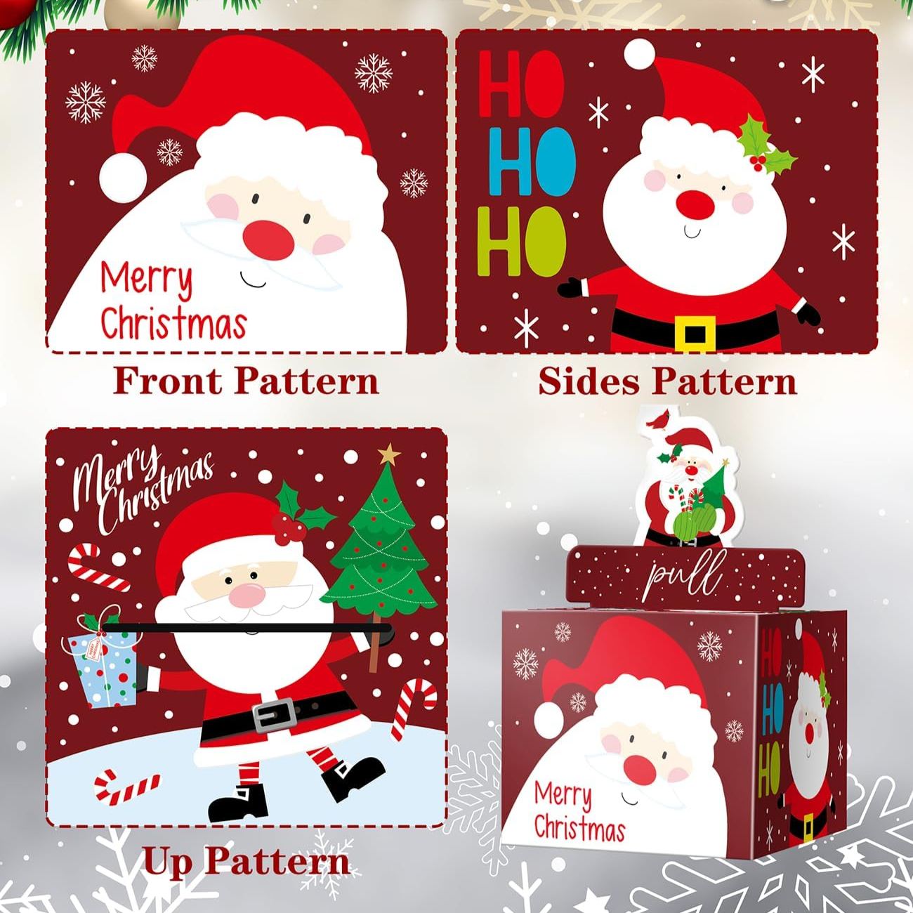 Christmas Surprise Money Box Pull-Out Cash Gift