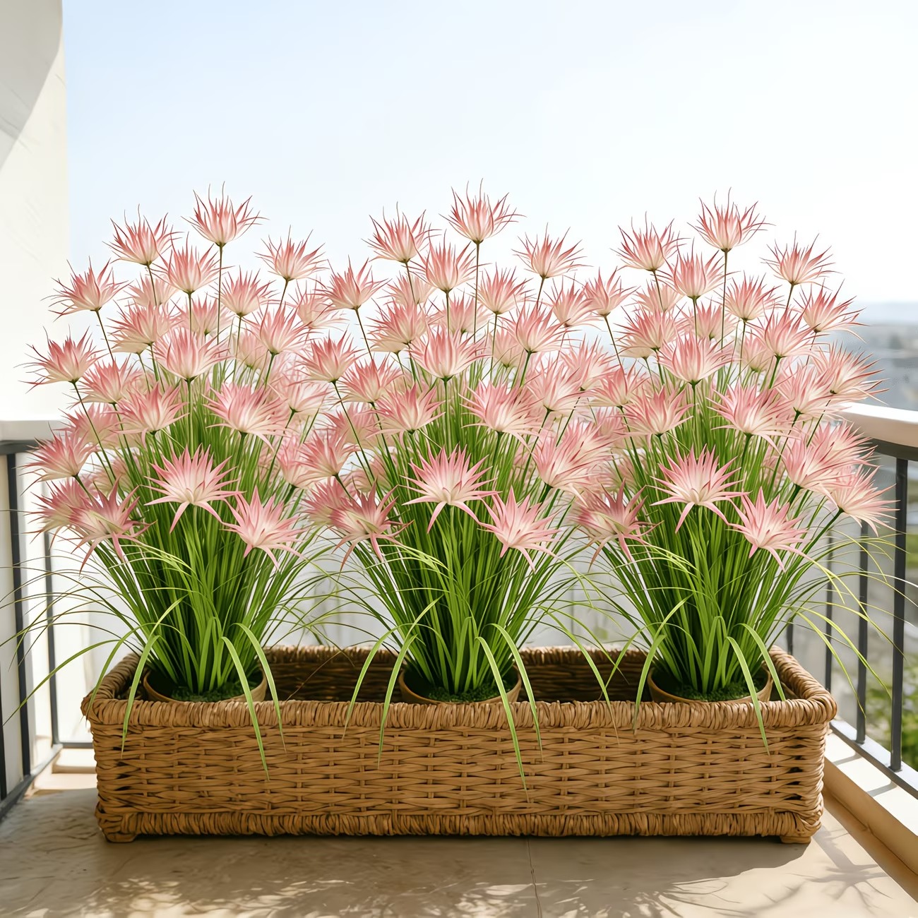 Sunny Bloom Faux Blush Meadow Grass