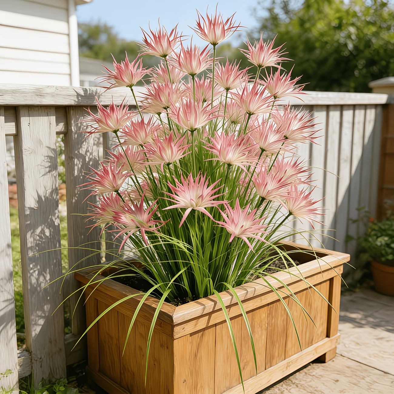 Sunny Bloom Faux Blush Meadow Grass