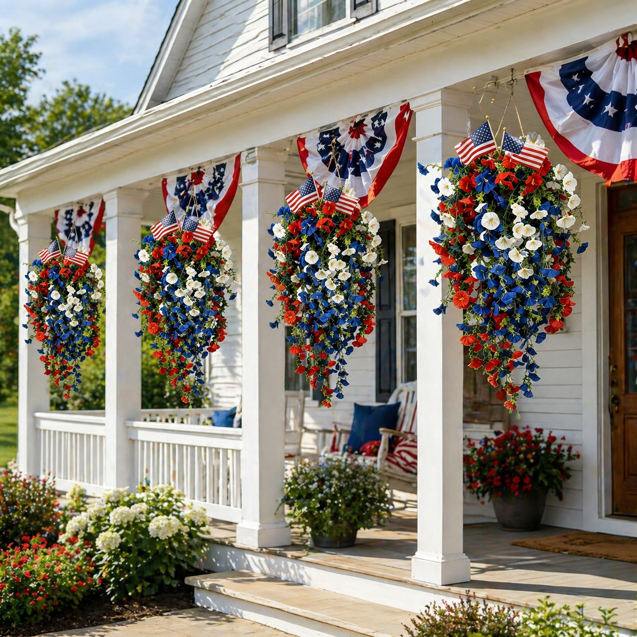 4th of July Decoration Tricolor Patriotic Artificial Flower