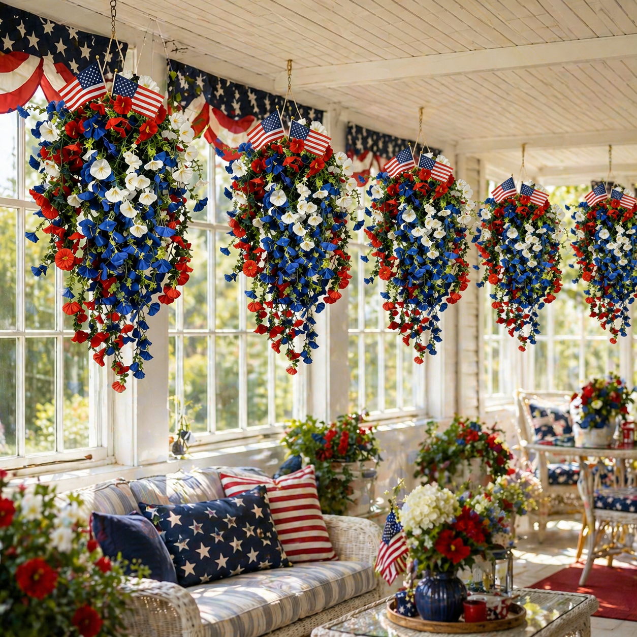 4th of July Decoration Tricolor Patriotic Artificial Flower