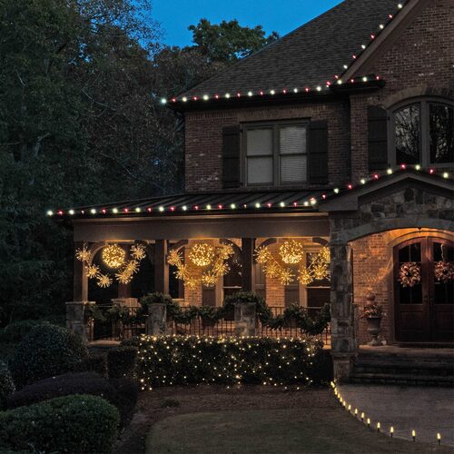 Christmas Starburst Lighted Branches with White LED Twinkle Lights