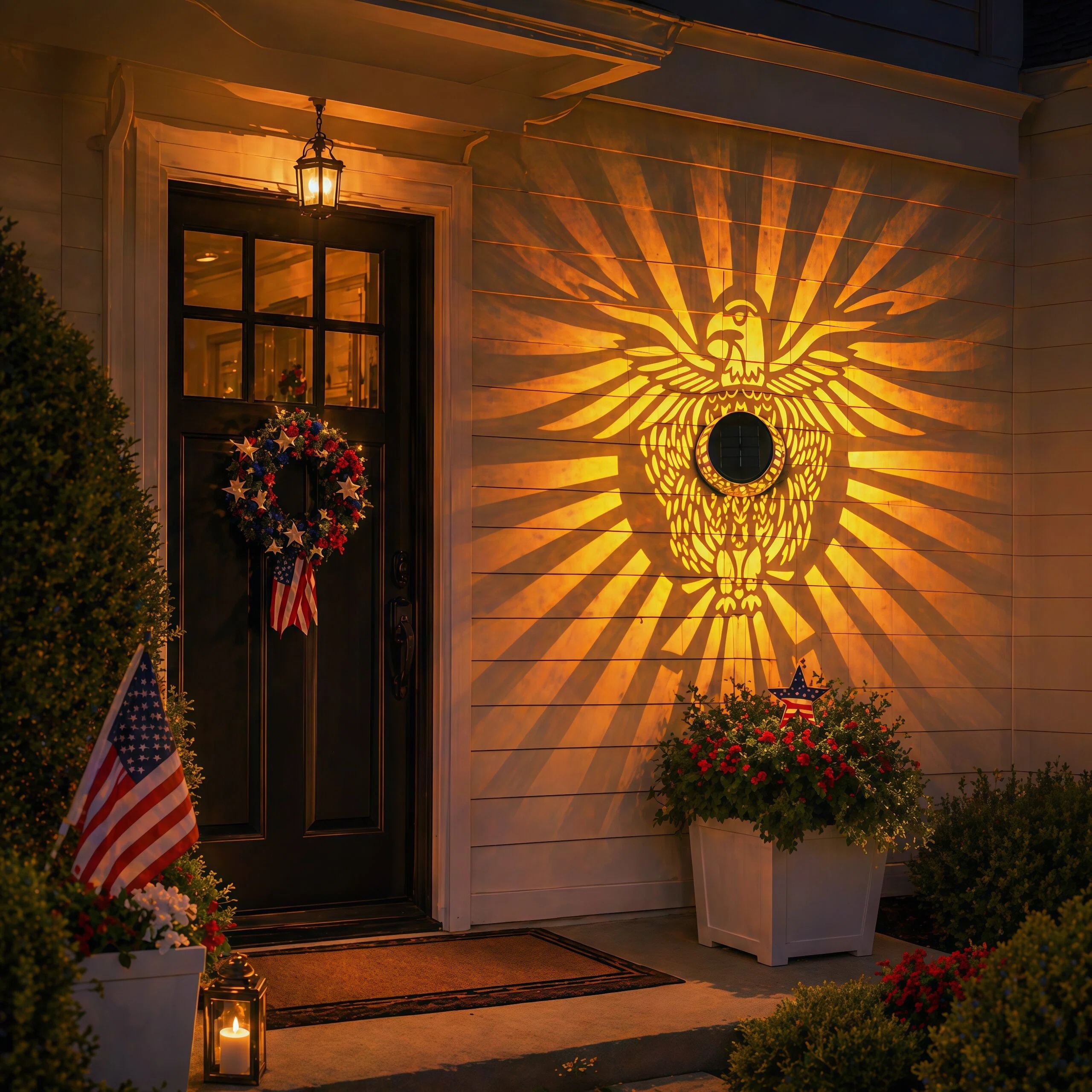 Liberty Eagle Solar Projection Light