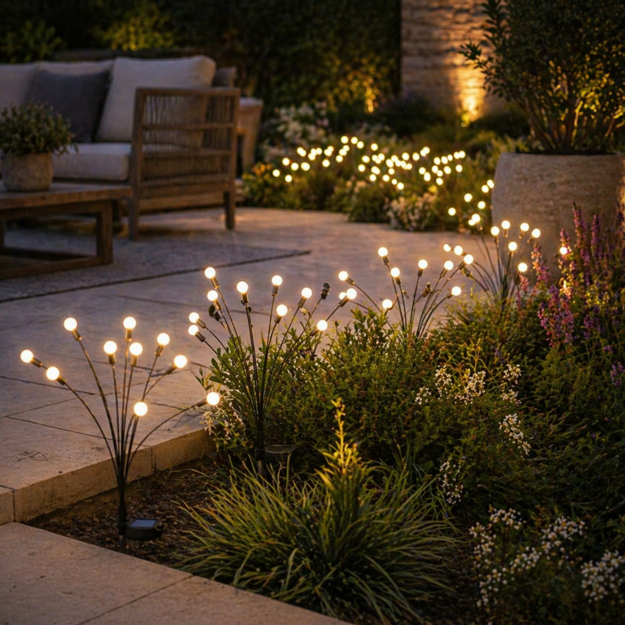 Firefly Drift Solar Swaying Garden Lights