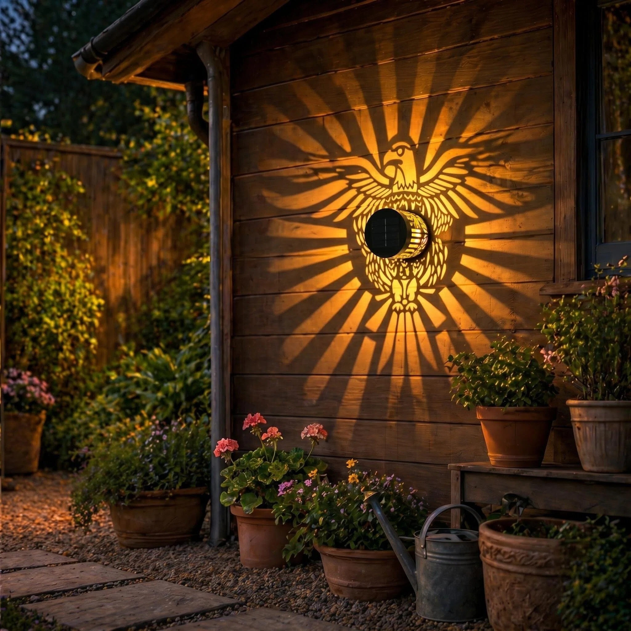 Liberty Eagle Solar Projection Light