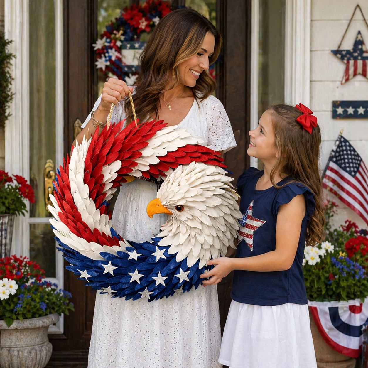 Patriotic Eagle Wreath