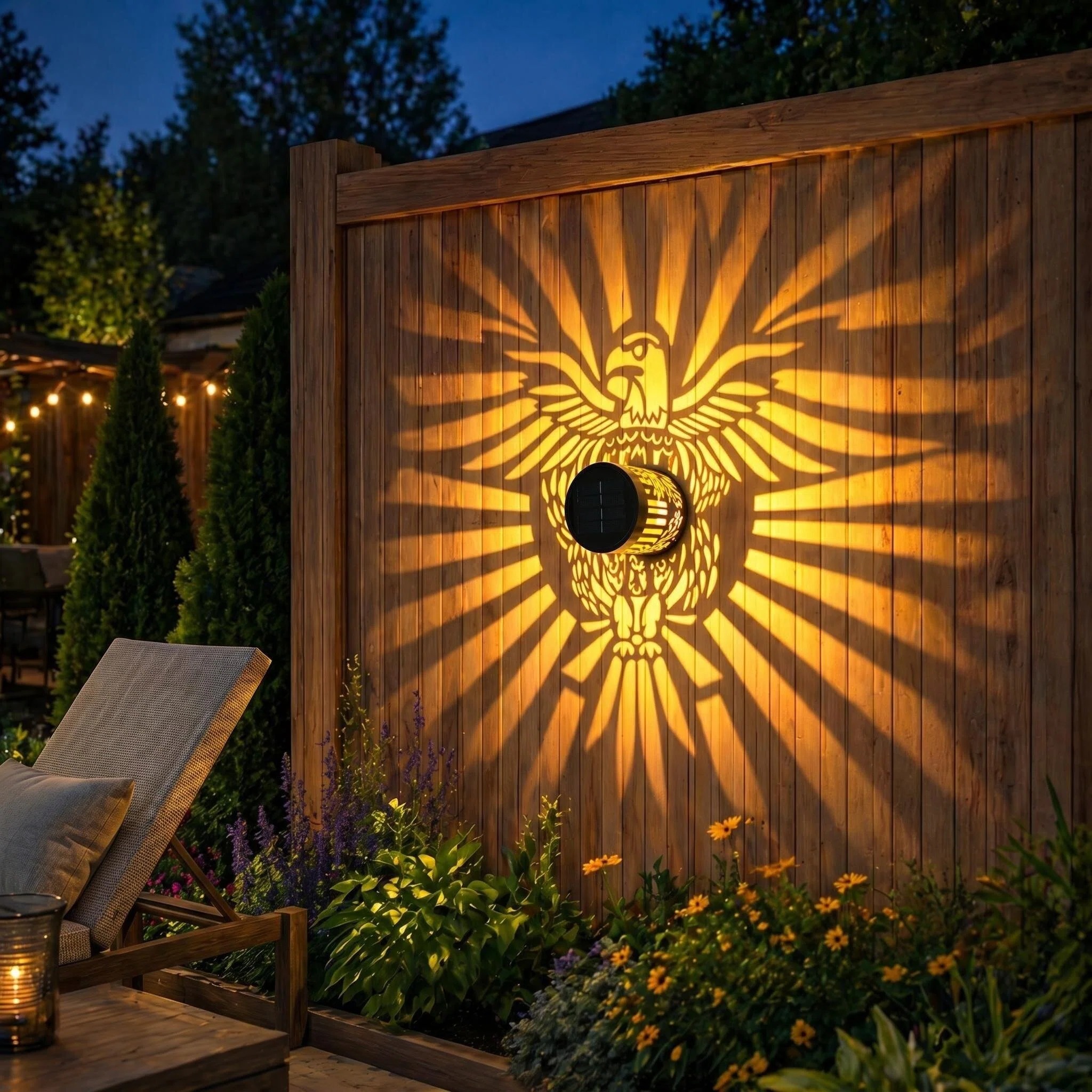Liberty Eagle Solar Projection Light