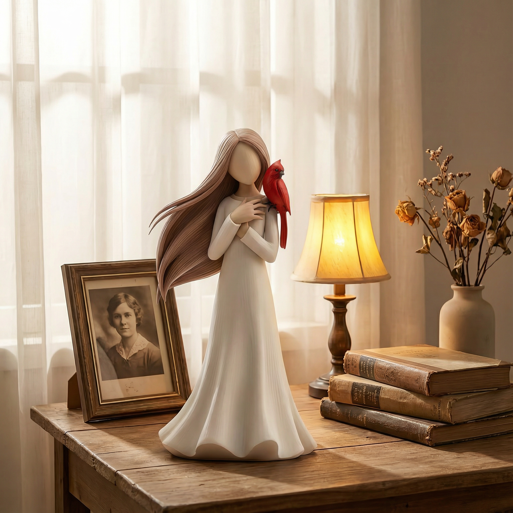 Cardinal Remembrance Love and Serenity Figurine