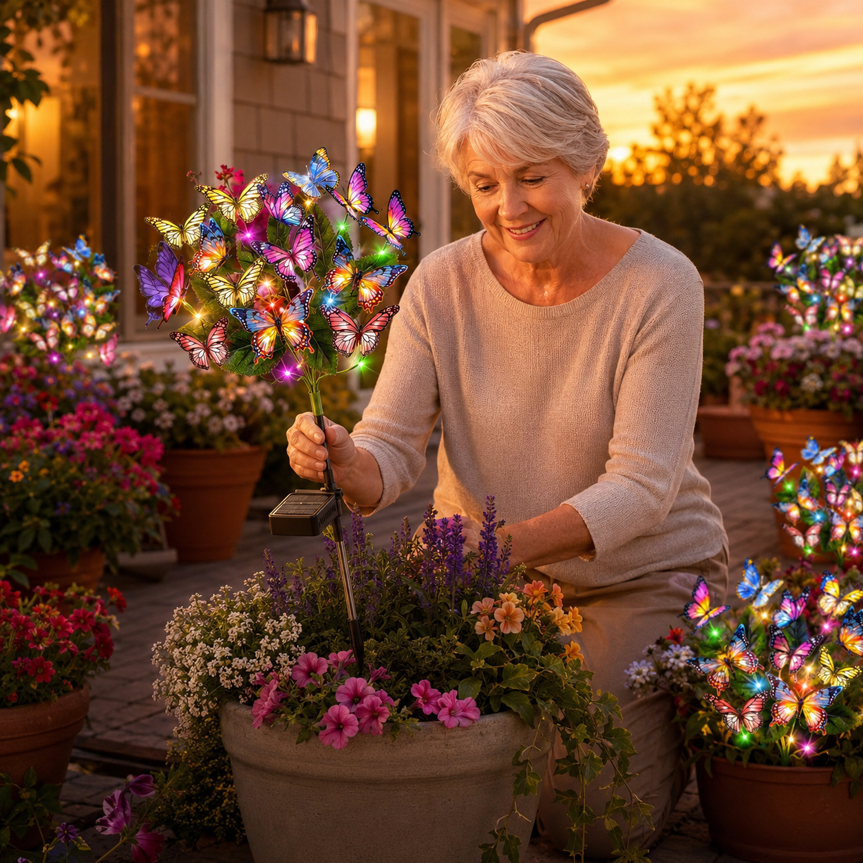 Colorful Solar Butterflies Made For Magical Outdoor Nights