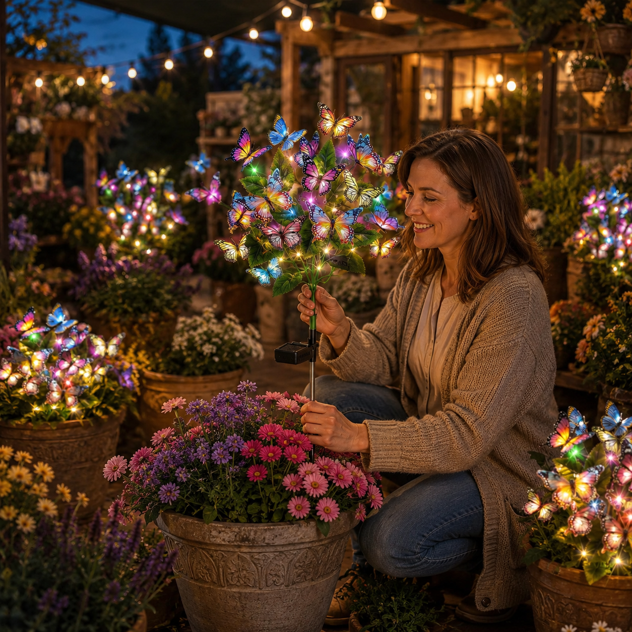 Colorful Solar Butterflies Made For Magical Outdoor Nights