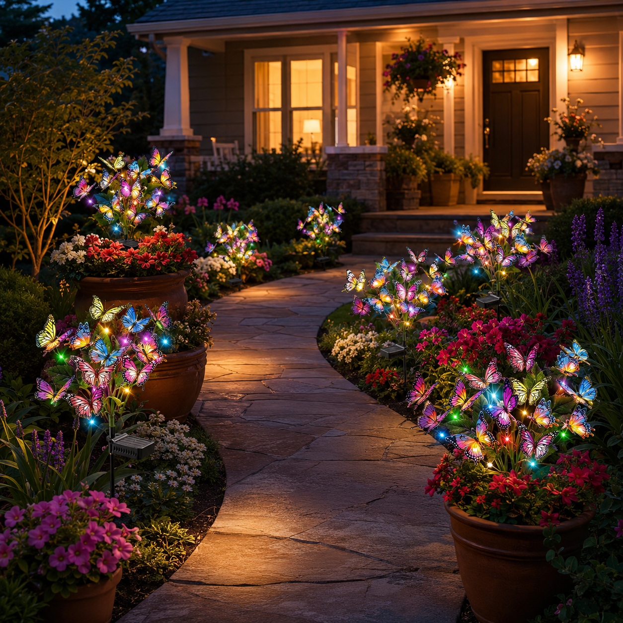 Colorful Solar Butterflies Made For Magical Outdoor Nights