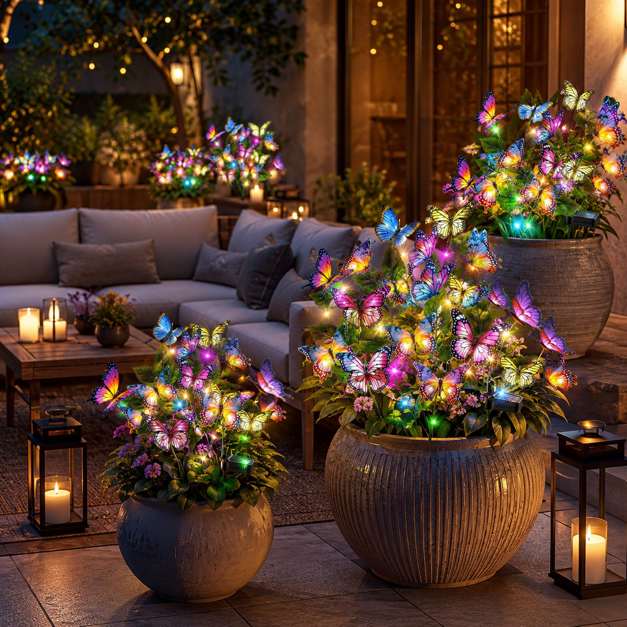 Colorful Solar Butterflies Made For Magical Outdoor Nights