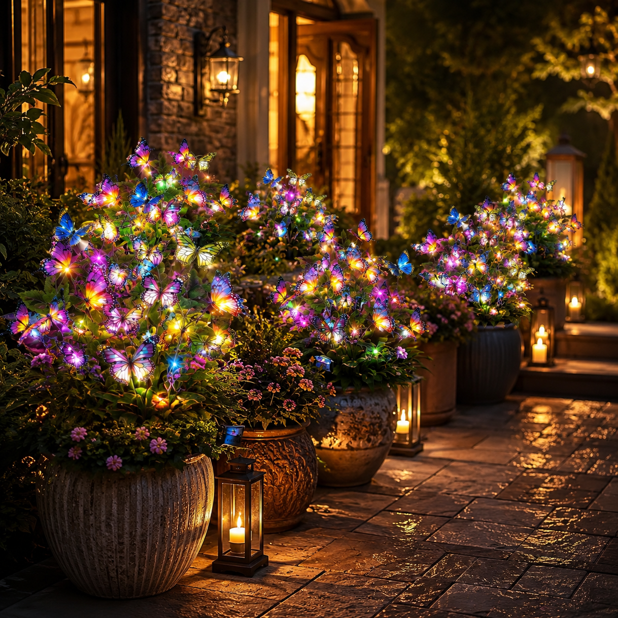 Colorful Solar Butterflies Made For Magical Outdoor Nights