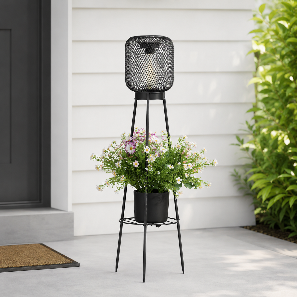 Solar Lantern Plant Stand