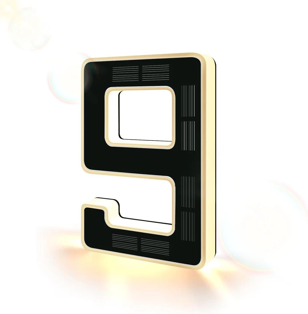 Modern Solar LED Illuminated House Number