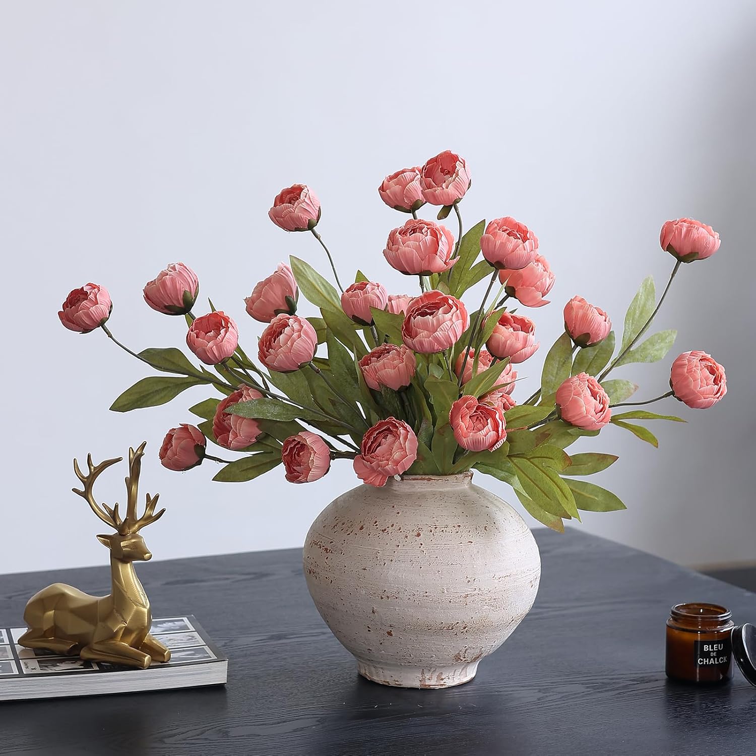 Faux Silk Peony Artificial Flowers