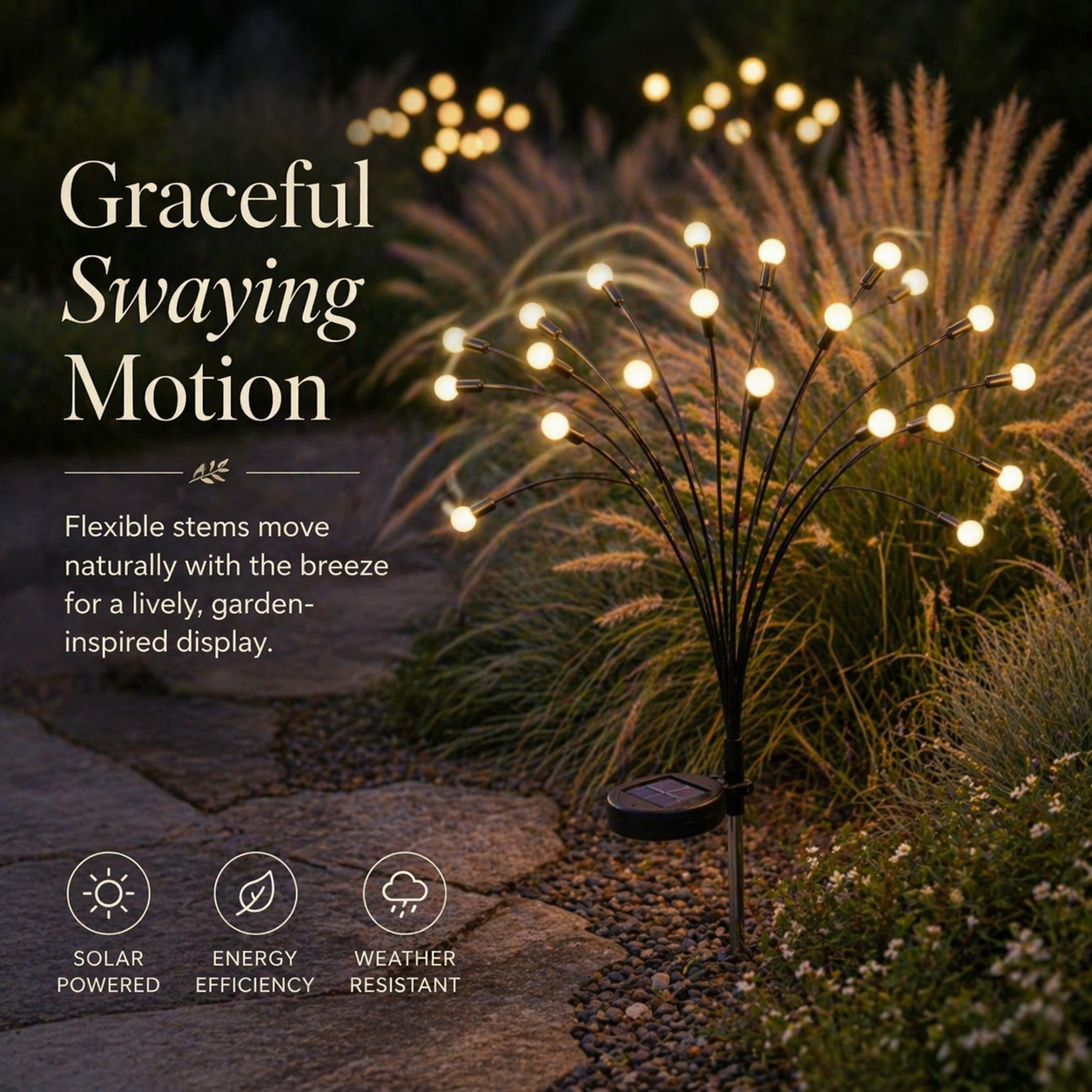 Firefly Drift Solar Swaying Garden Lights