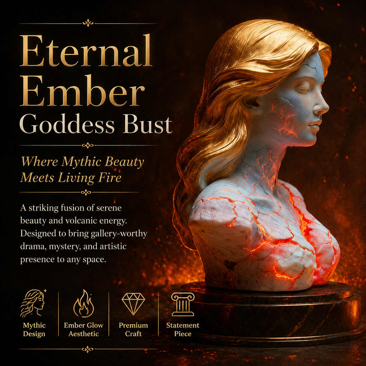 Eternal Ember Goddess Bust