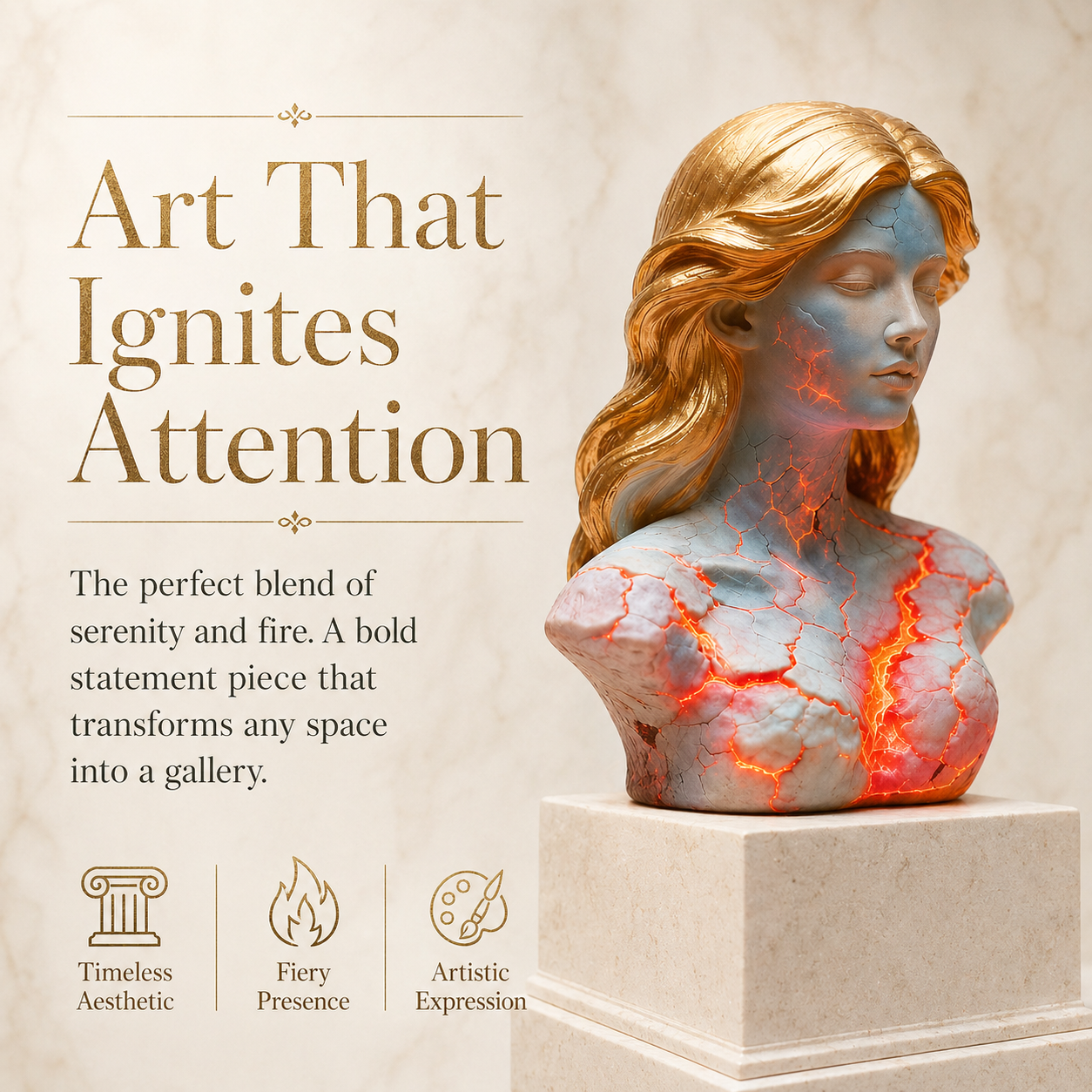 Eternal Ember Goddess Bust