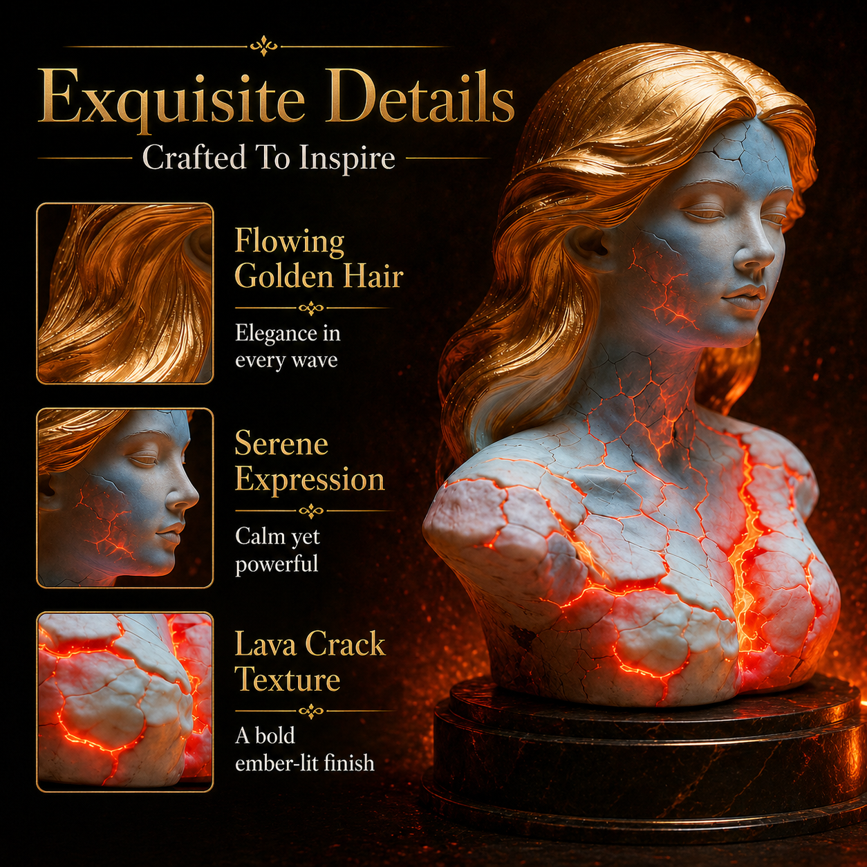 Eternal Ember Goddess Bust