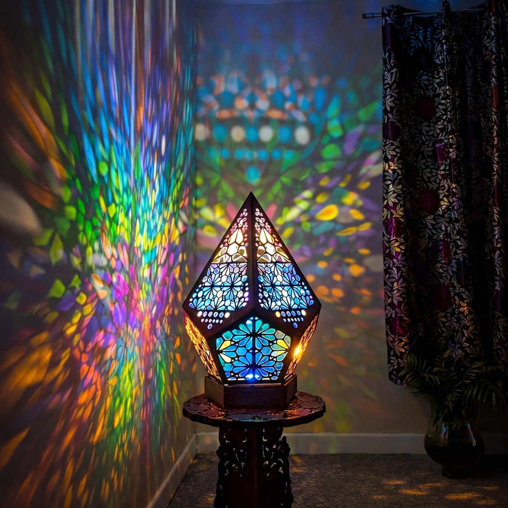 Mosaic Prism Projection Lamp