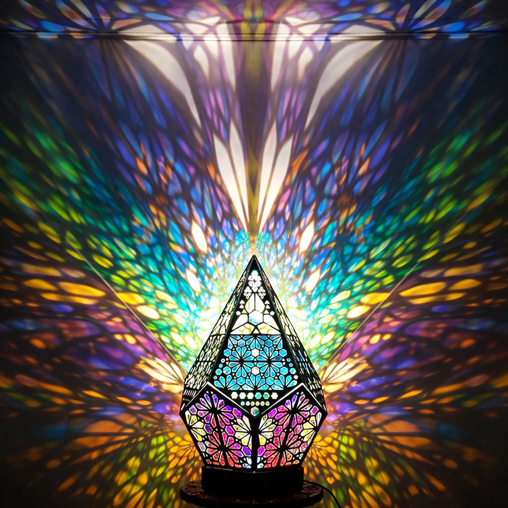 Mosaic Prism Projection Lamp