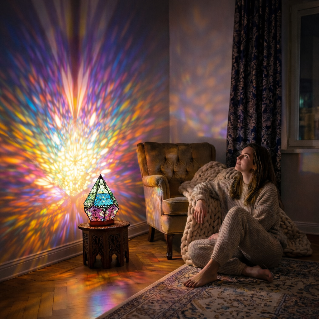 Mosaic Prism Projection Lamp