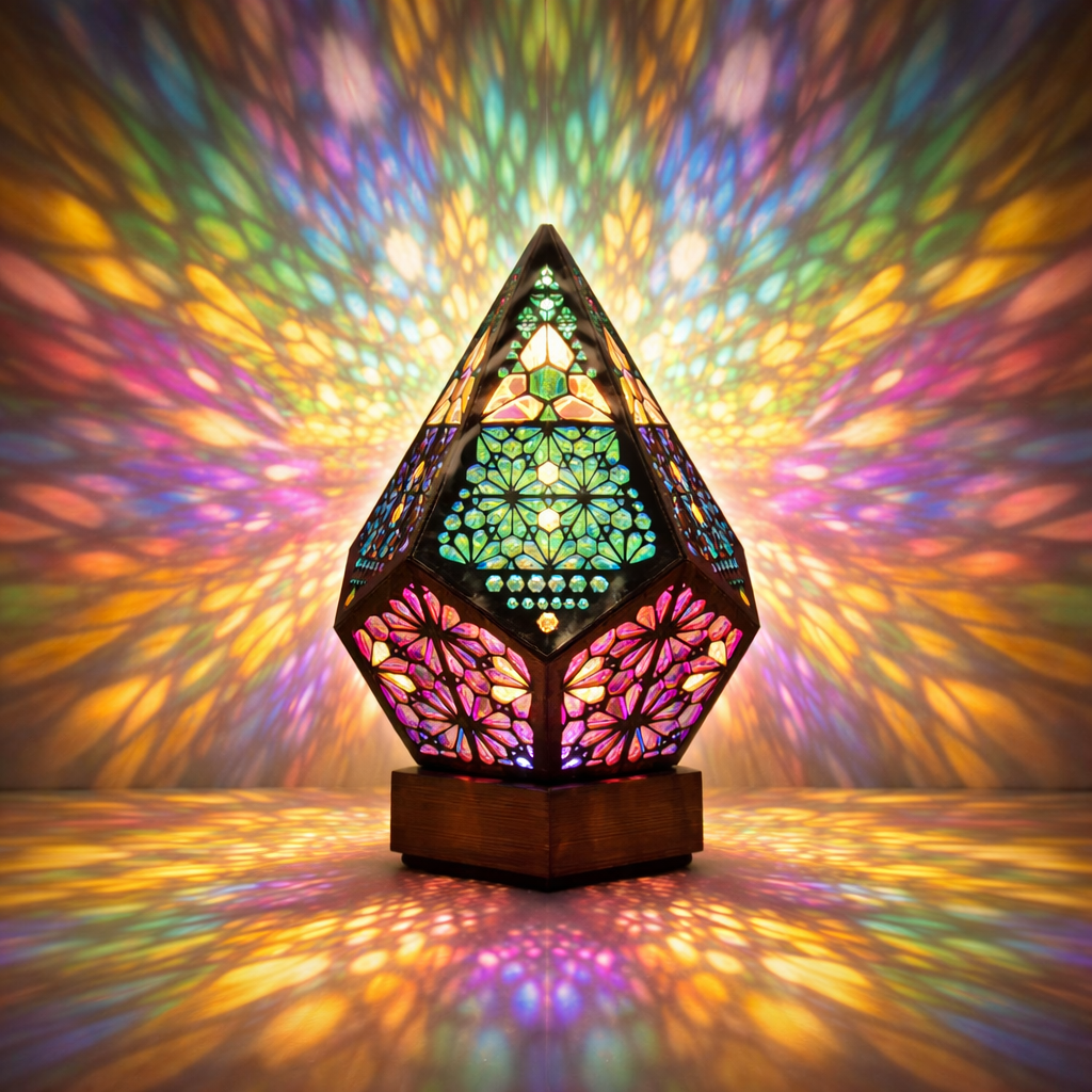 Mosaic Prism Projection Lamp
