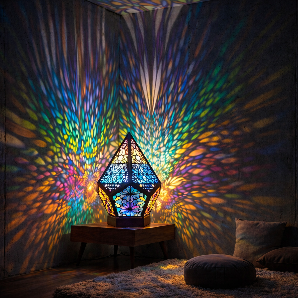 Mosaic Prism Projection Lamp
