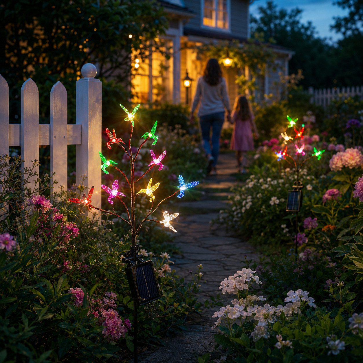 Solar Hummingbird Garden Stake Light