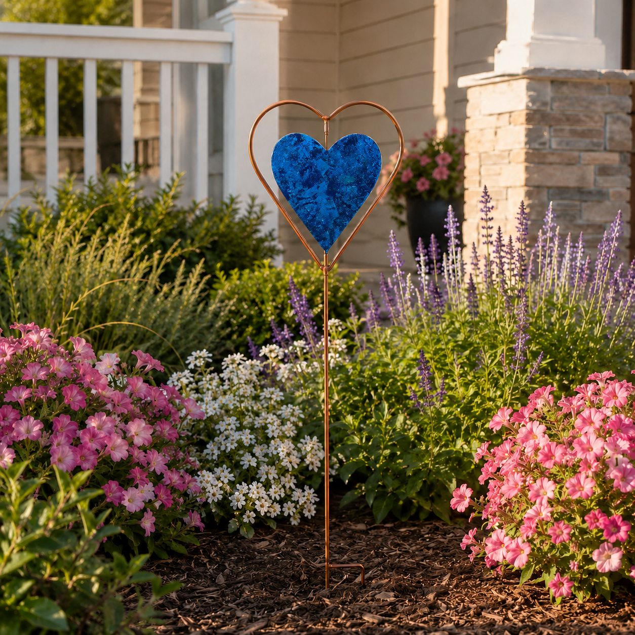 Rotating Heart Garden Stake