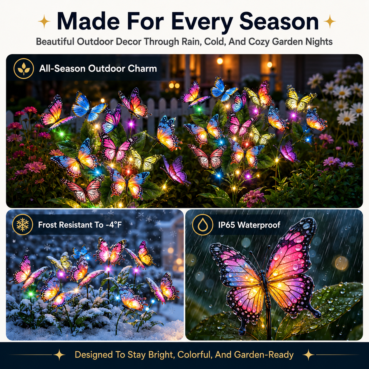 Colorful Solar Butterflies Made For Magical Outdoor Nights
