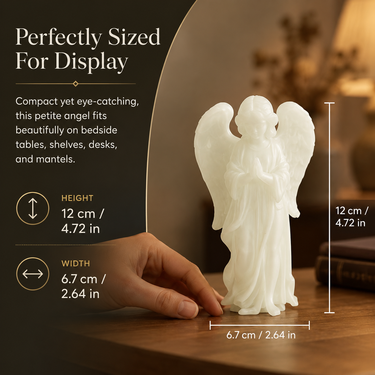Luminous Prayer Angel Statue