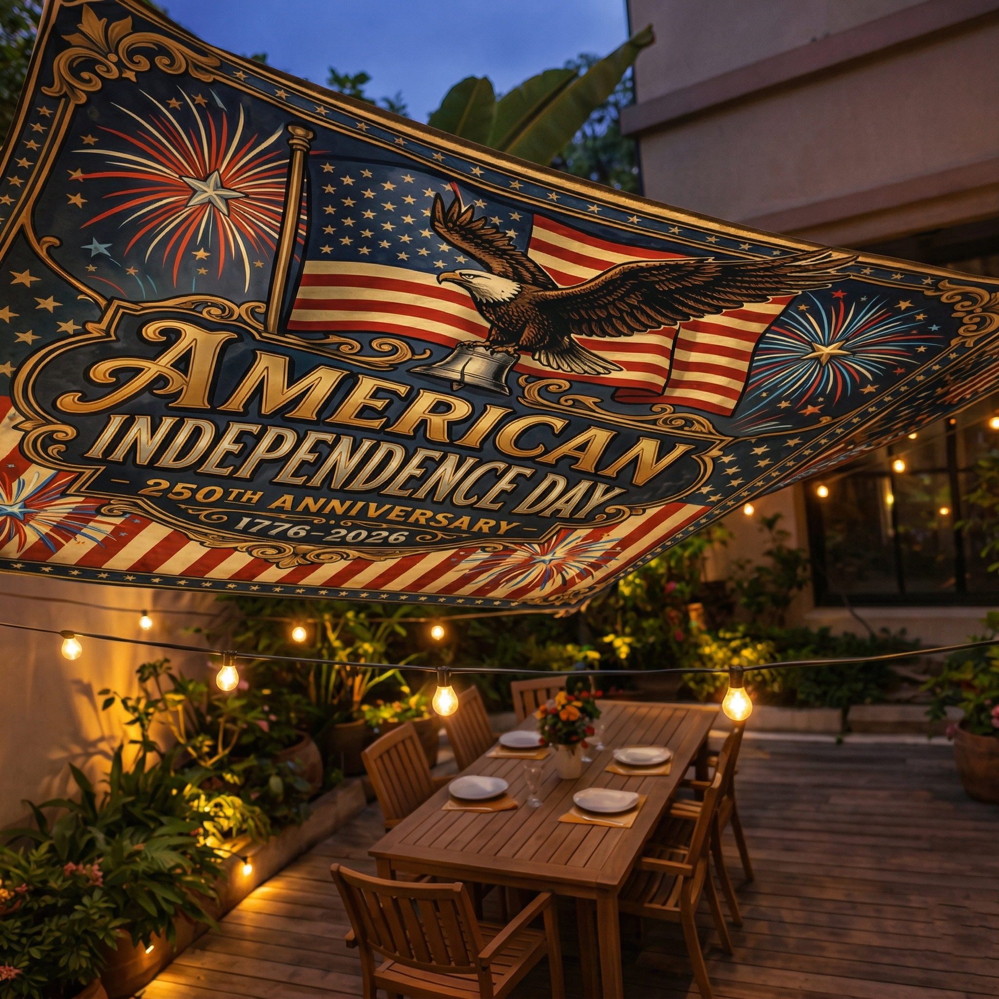 Liberty Eagle 250 Anniversary Canopy Tarp
