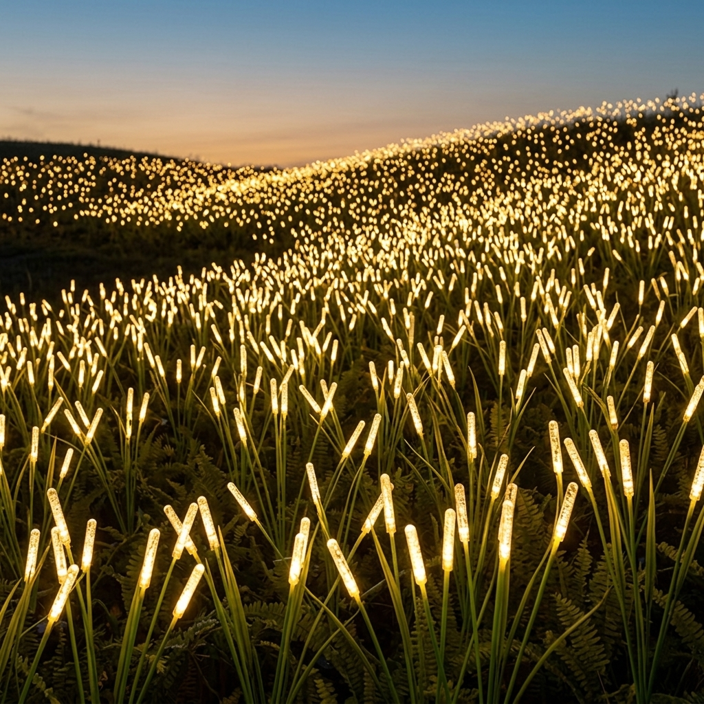 Solar Swaying Cattail Garden Lights