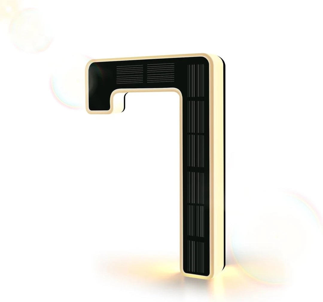 Modern Solar LED Illuminated House Number
