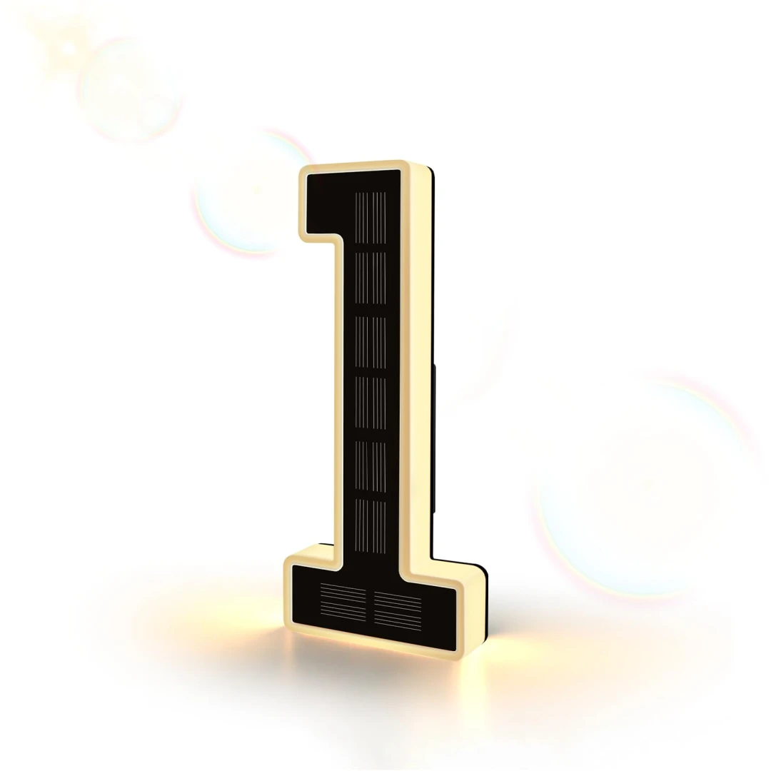 Modern Solar LED Illuminated House Number