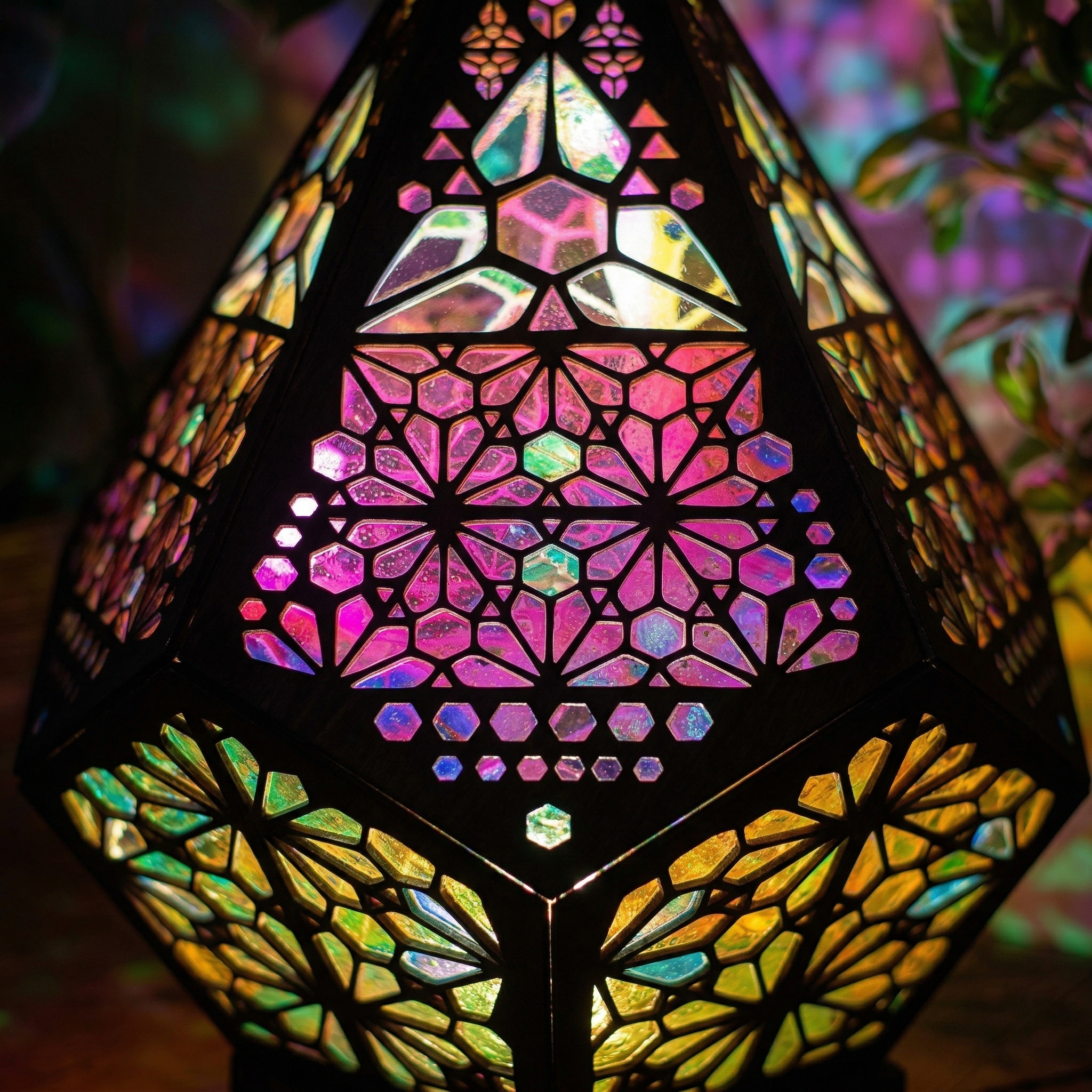 Mosaic Prism Projection Lamp