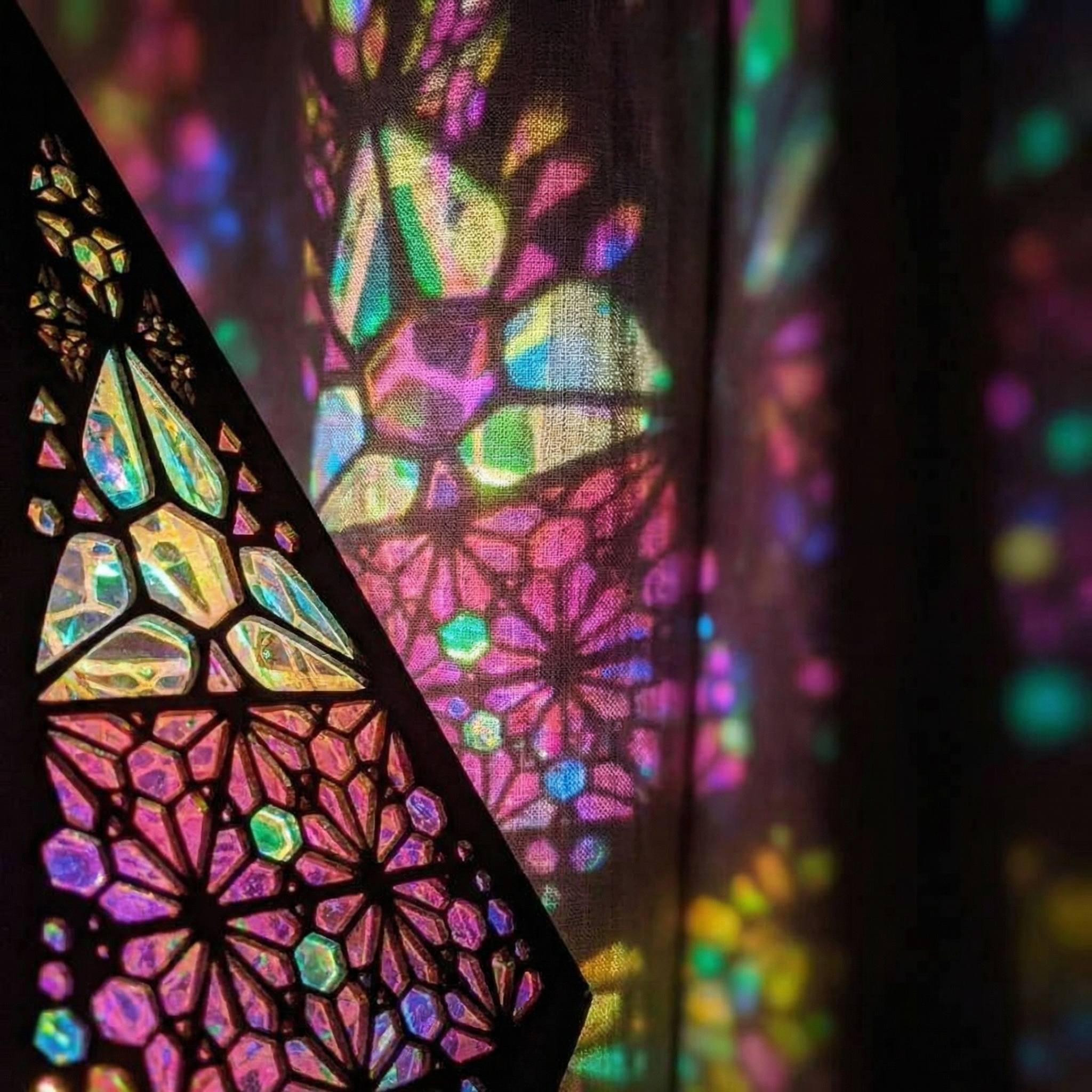 Mosaic Prism Projection Lamp