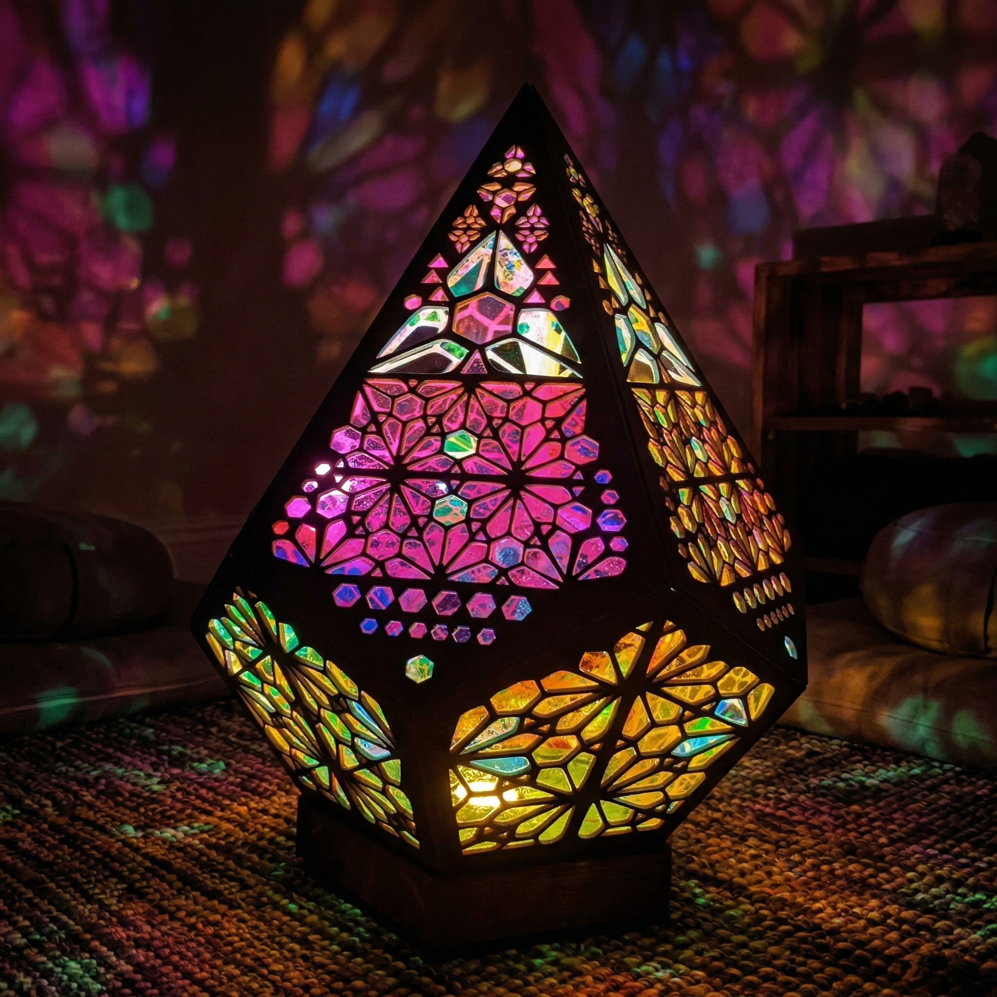 Mosaic Prism Projection Lamp