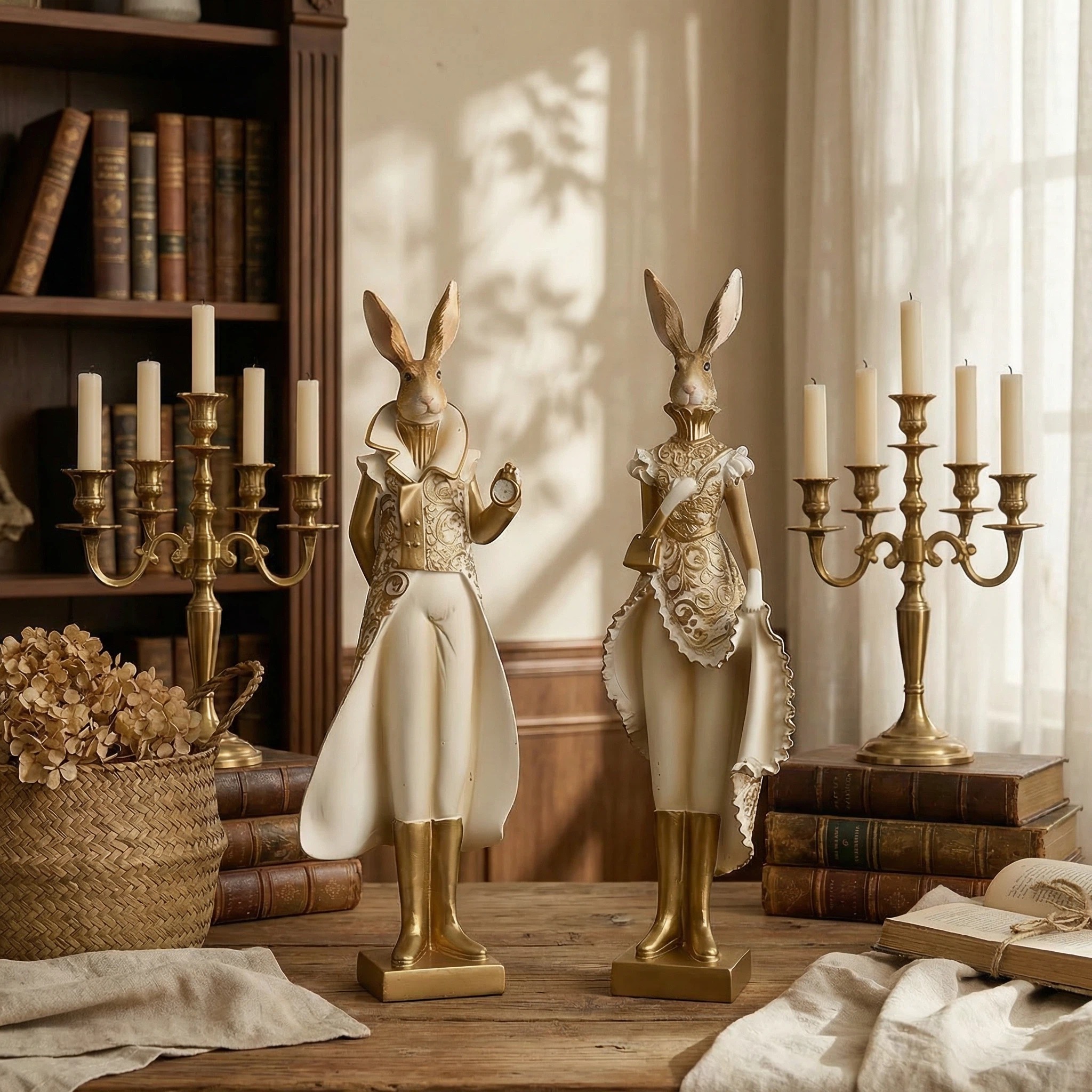 ロイヤルセランゴールROYASELANGOR 跳兎FIGURNE/RABBIT 2 PCS Regal Heirloom Rabbit Figurine – RedwoodForest
