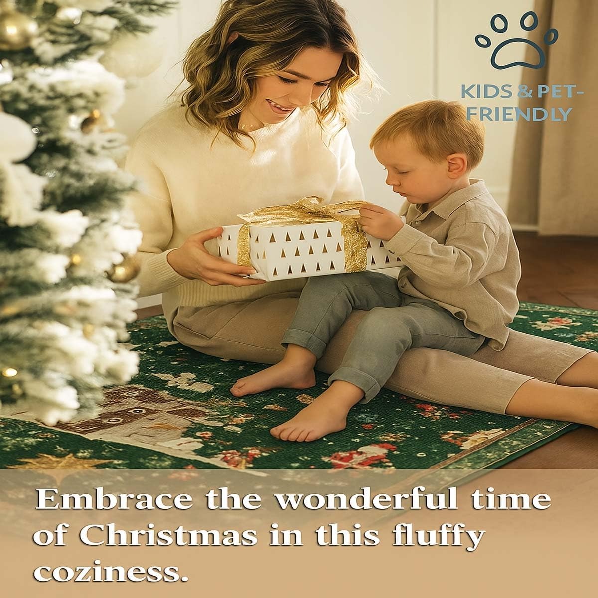 🎄Early Christmas Sale - 50% OFF🔥Christmas Reindeer & Trees Runner Mat (20" x 71")