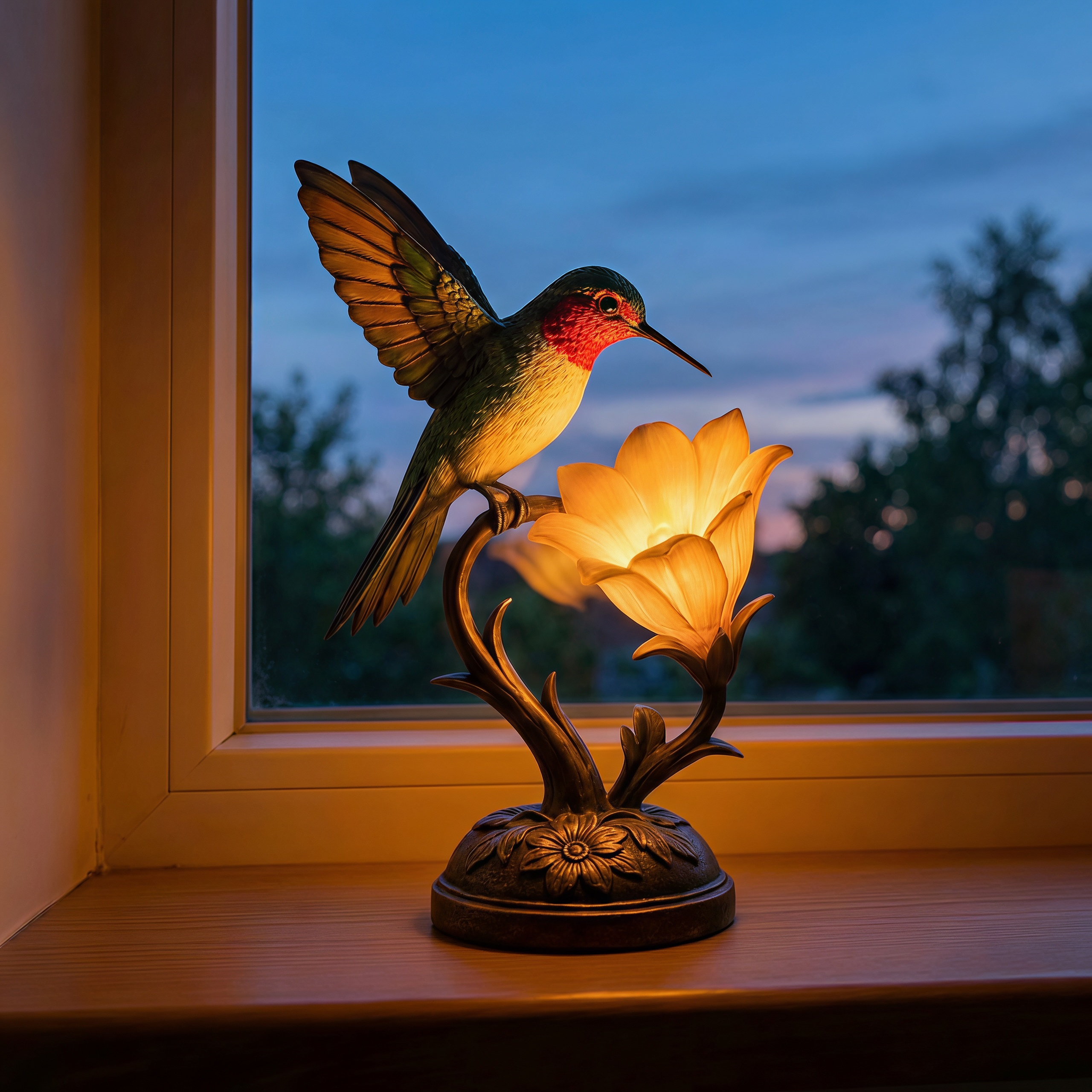 Hummingbird Blossom Night Light