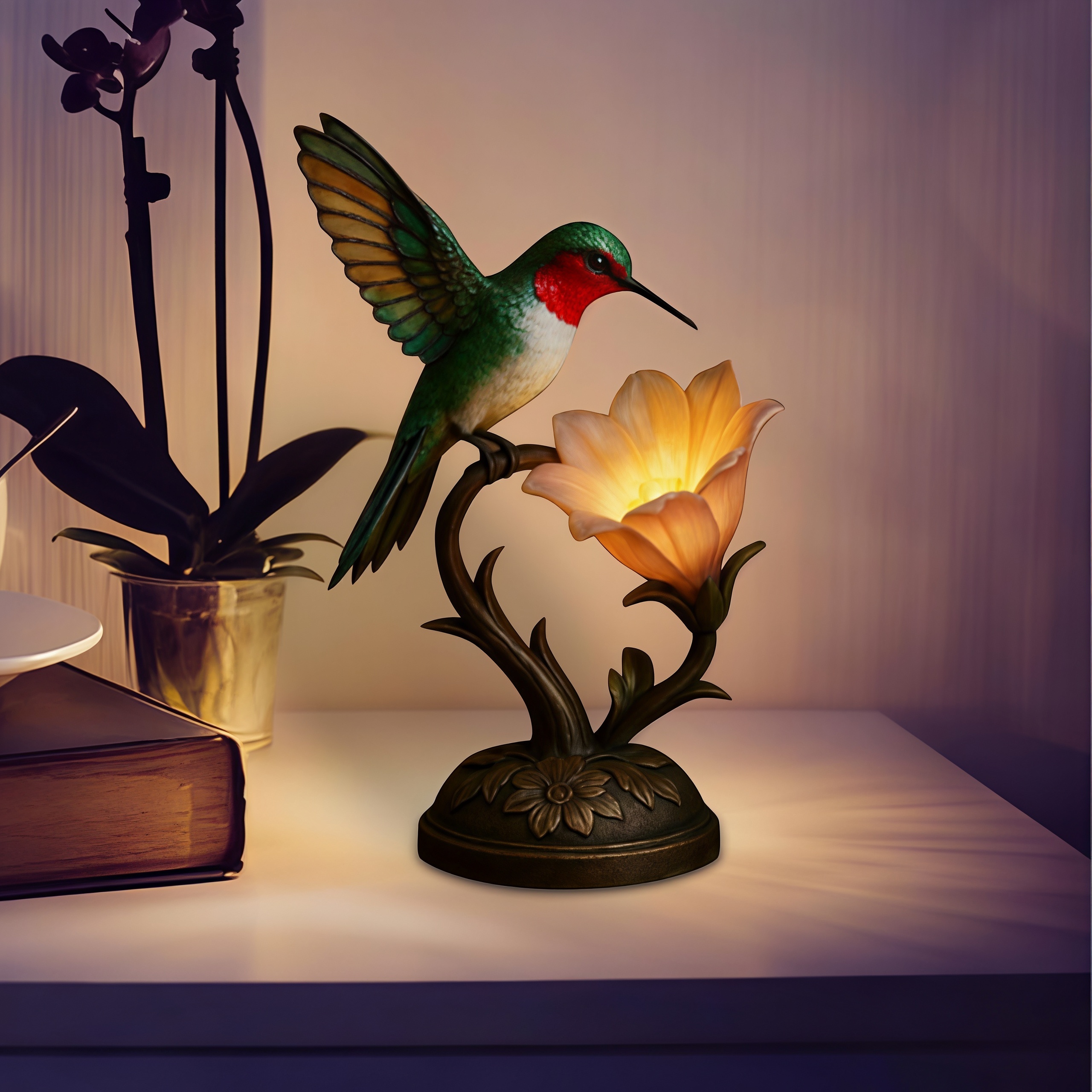 Hummingbird Blossom Night Light