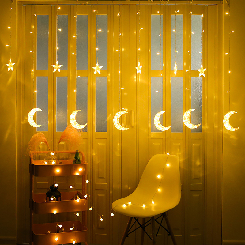 Glowing Moon and Stars Lights