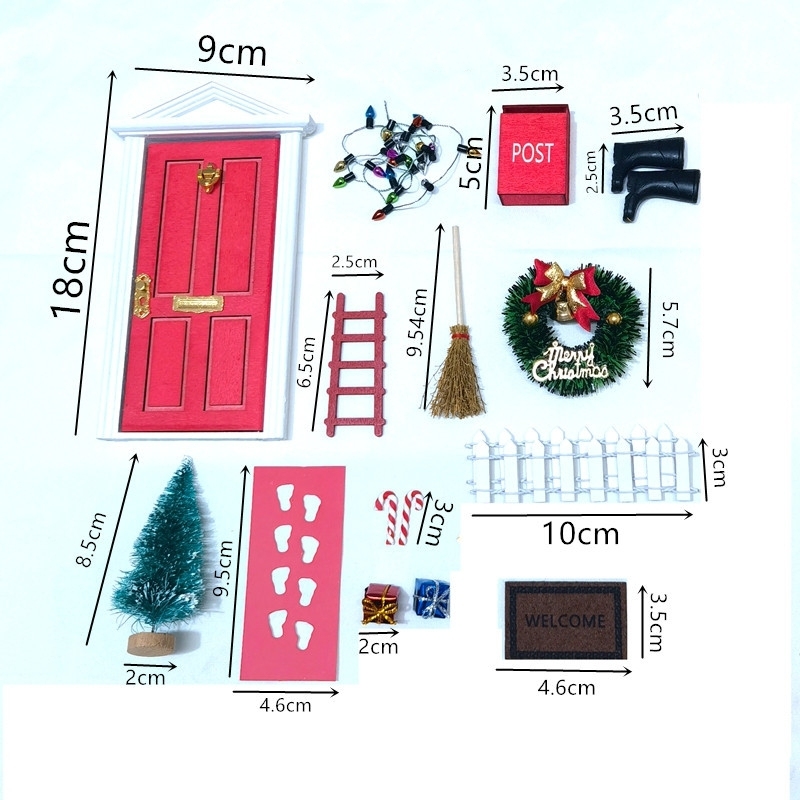 DIY Christmas Elf Fairy Door Kit