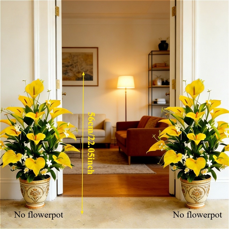 18-Head Calla Lily Artificial Bouquet Stem