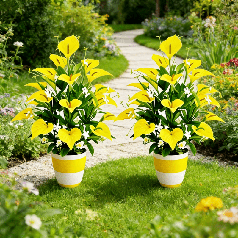 18-Head Calla Lily Artificial Bouquet Stem