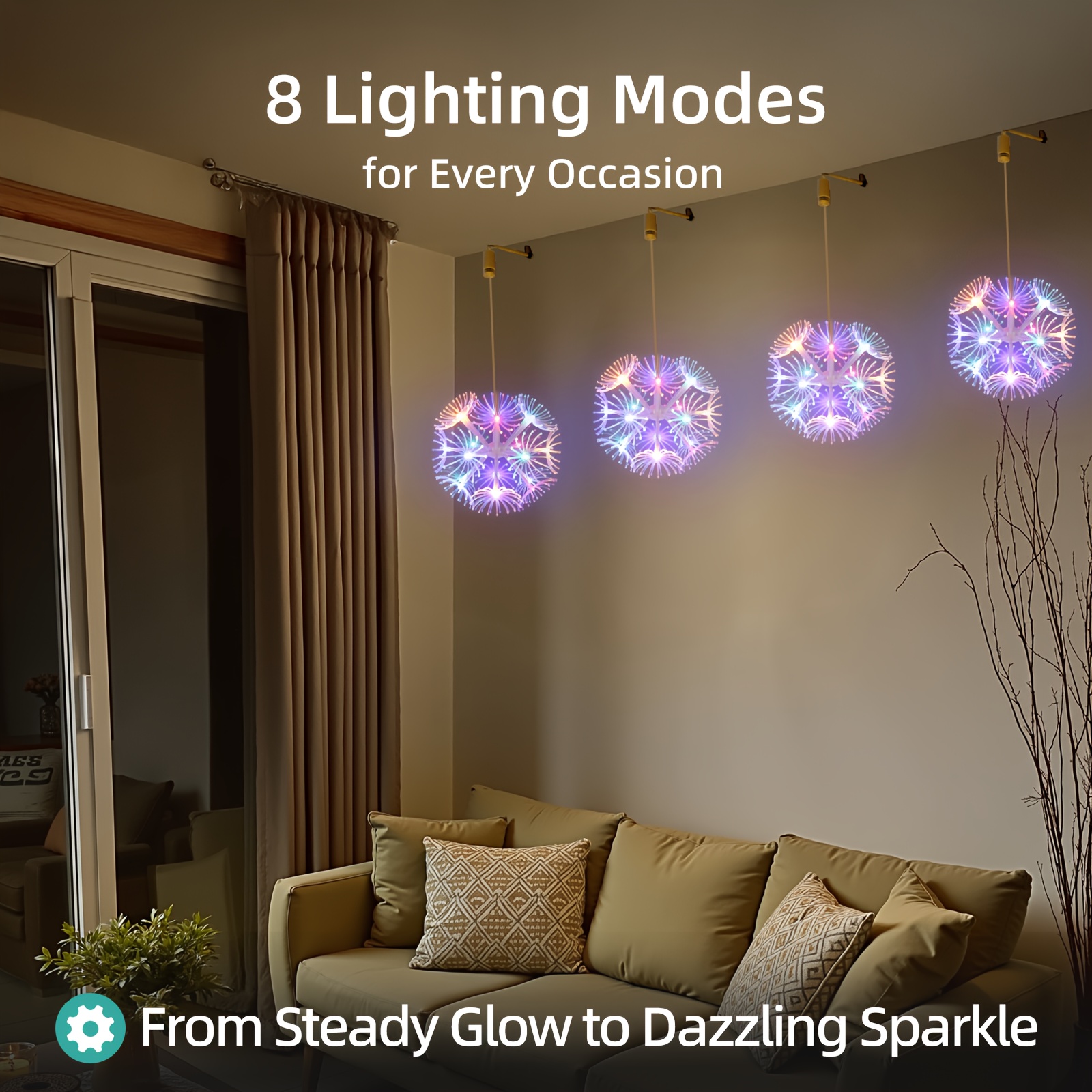 Christmas LED Dandelion Starburst Fairy Lights